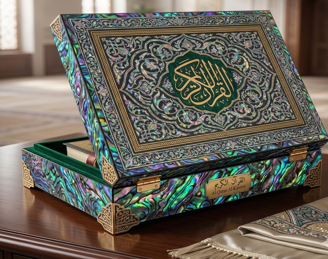 Mother-of-pearl quran cases